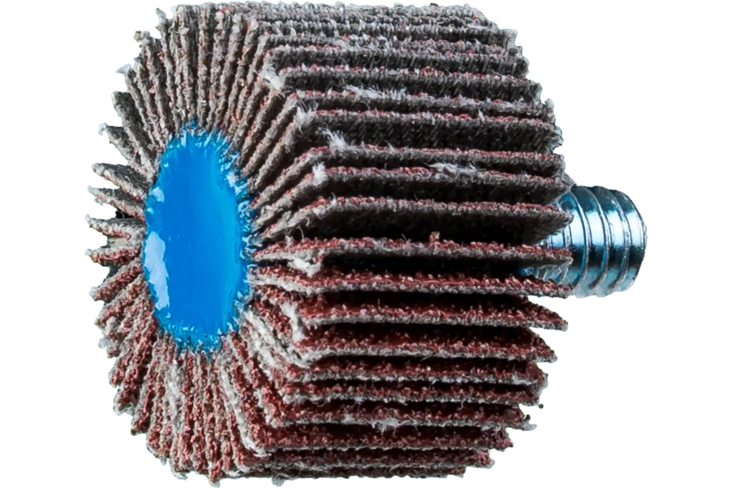 Picture of Pferd Quick Change Flap Wheel, 1" X 5/8, 60 Grit, 1/4-20 Thread, Aluminum Oxide